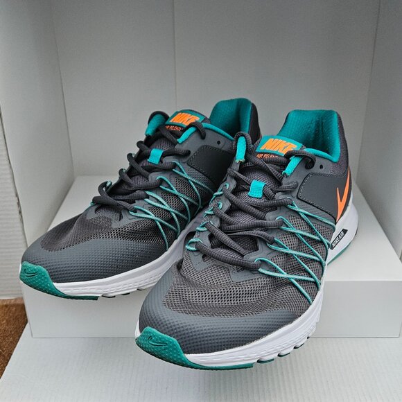 Nike Air Relentless 6 Shoes Mens Size 9.5 Grey/Orange/Teal 843836-002 Sneakers - Picture 3 of 9